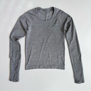 Lululemon Swiftly Tech Striped Long Sleeve Shirt Size 4